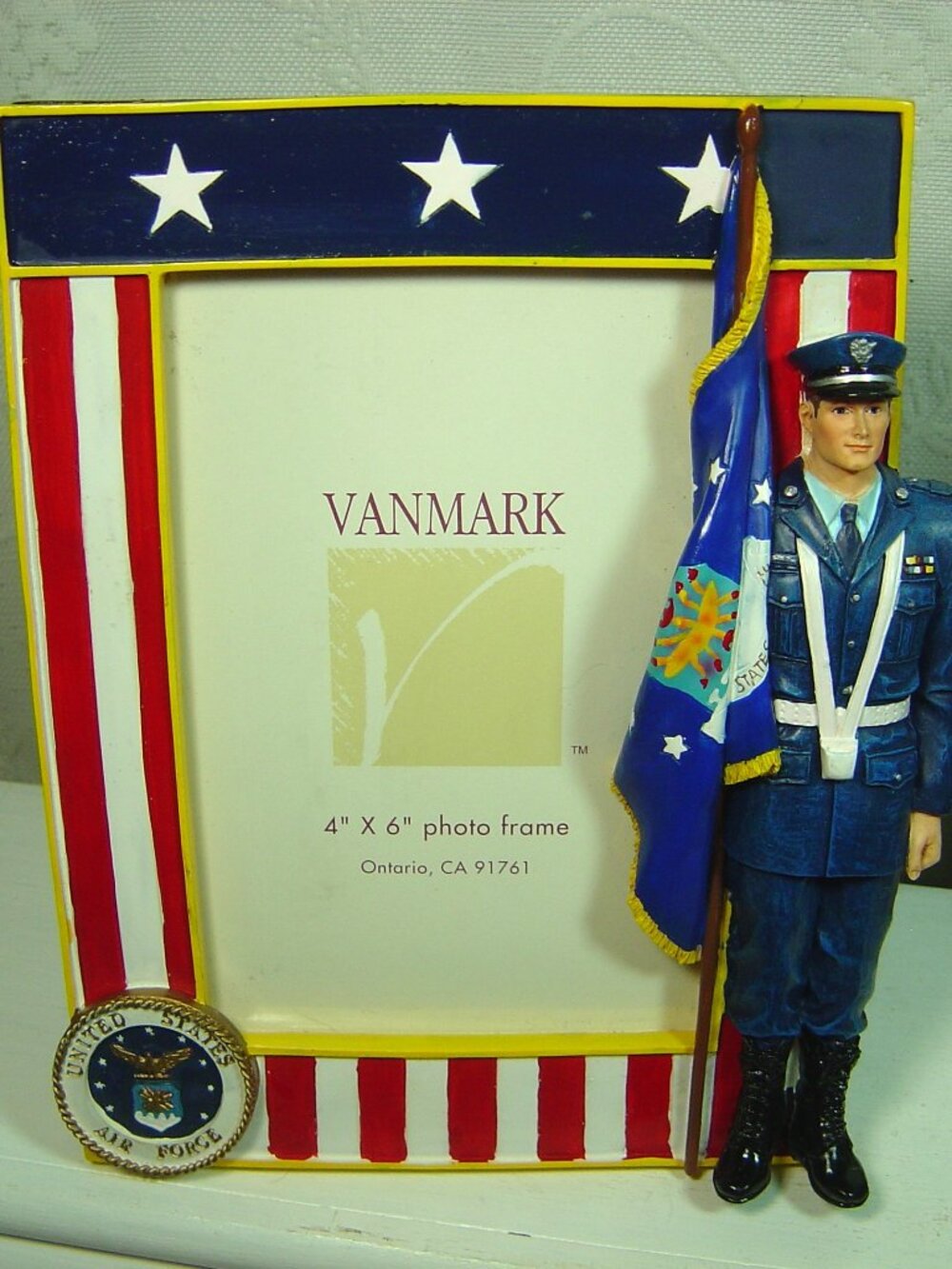 Vanmark American Heroes patriotic US Air Force photo frame-for 4"x6" photo